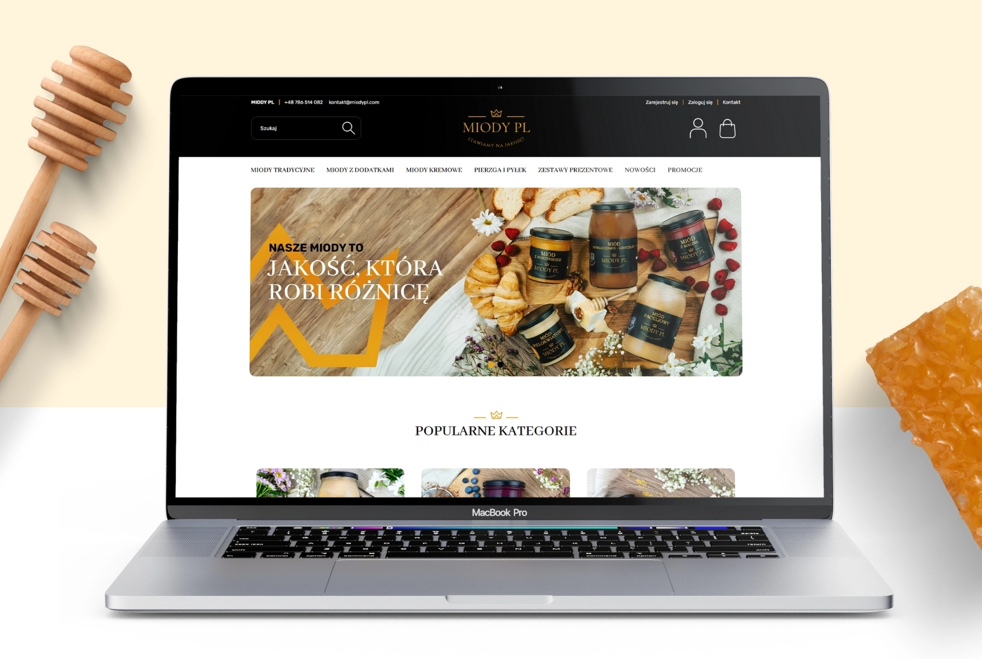 Nowoczesny sklep internetowy stworzony na platformie Shoper